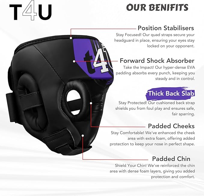 T4U Kids Head Gaurd Purple