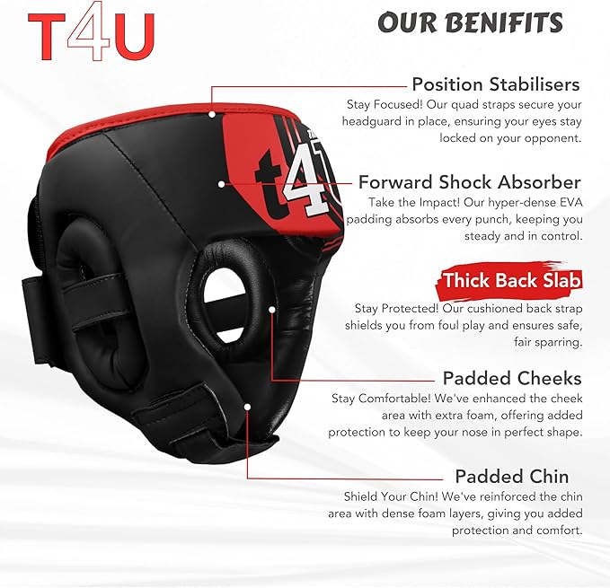 T4U Kids Head Gaurd RED