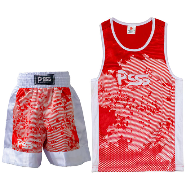 Sublimation Design Kids Boxing Uniform Red