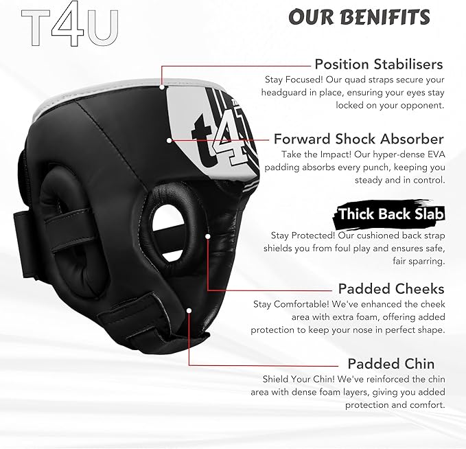 T4U Kids Head Gaurd WHITE